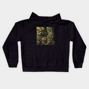 Goblincore Aesthetic - Forest Critters Kids Hoodie